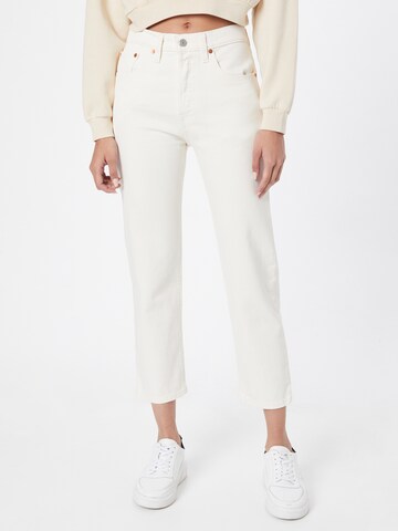 regular Jeans '501® Crop' di LEVI'S ® in bianco: frontale