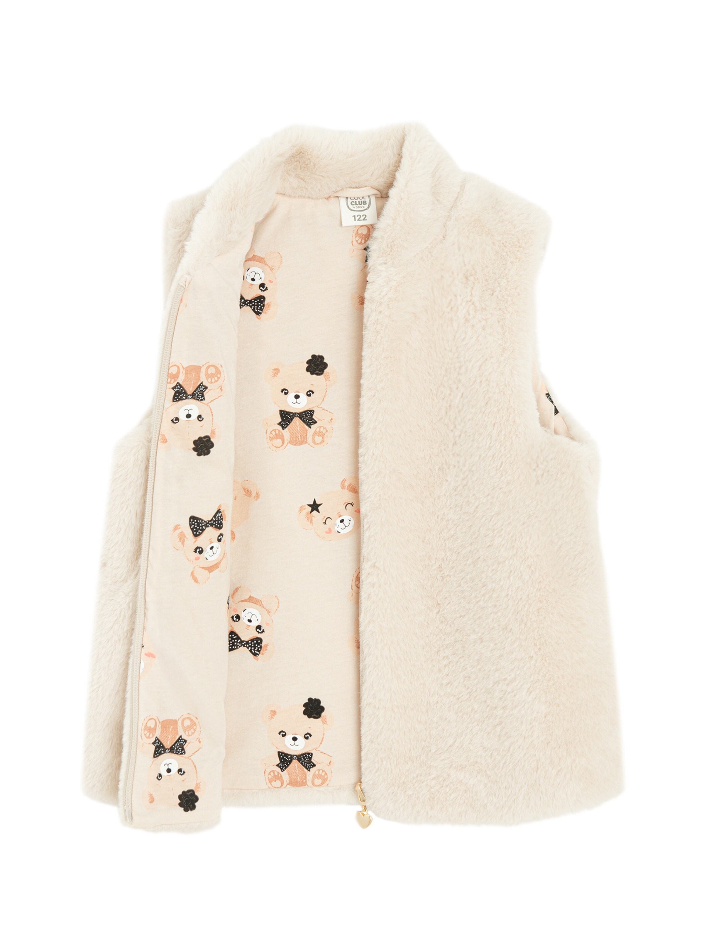 Cool Club Жилетка в Бежевый: спереди