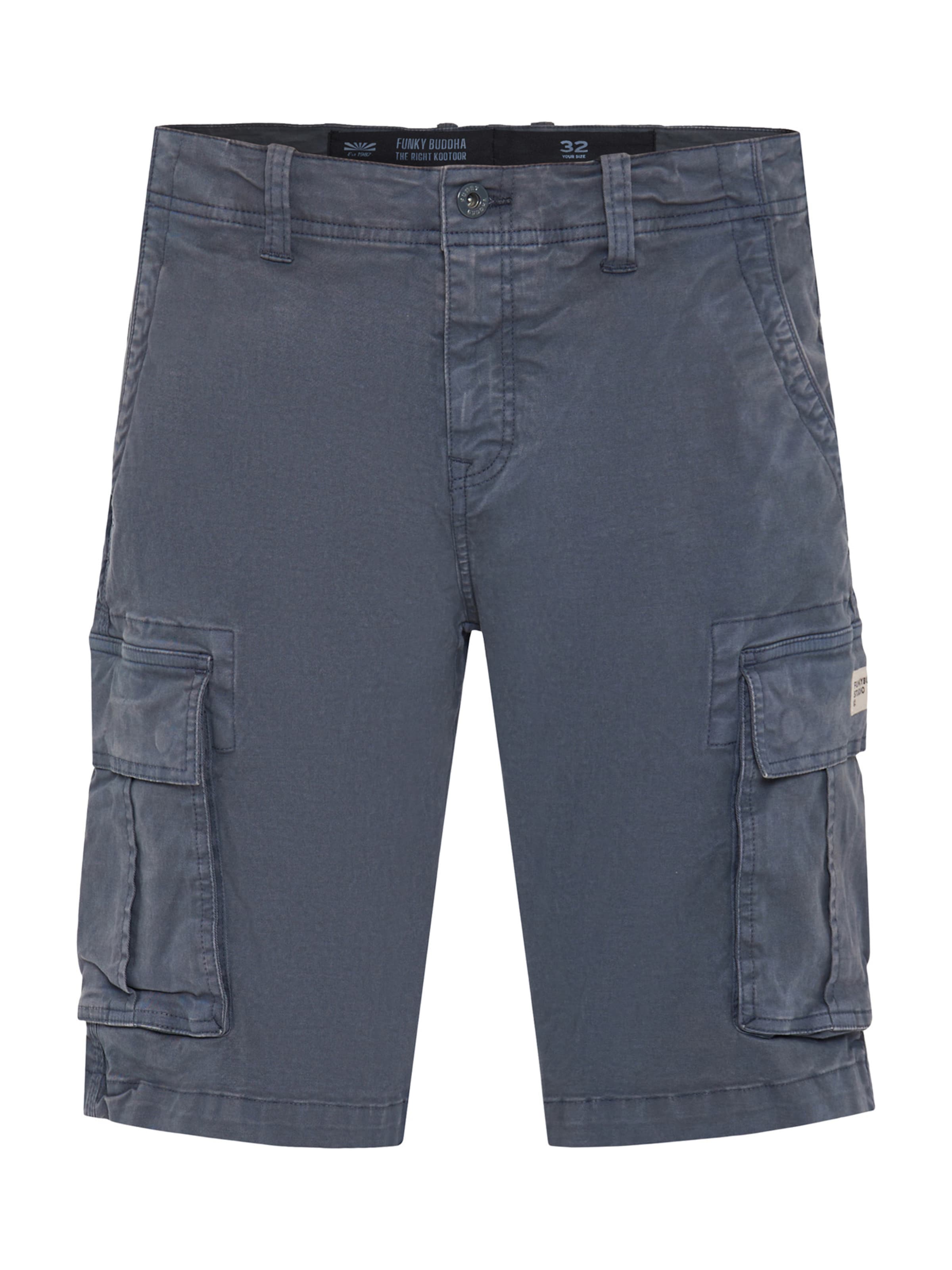 Funky Buddha Normální Kapsáče – modrá: přední strana