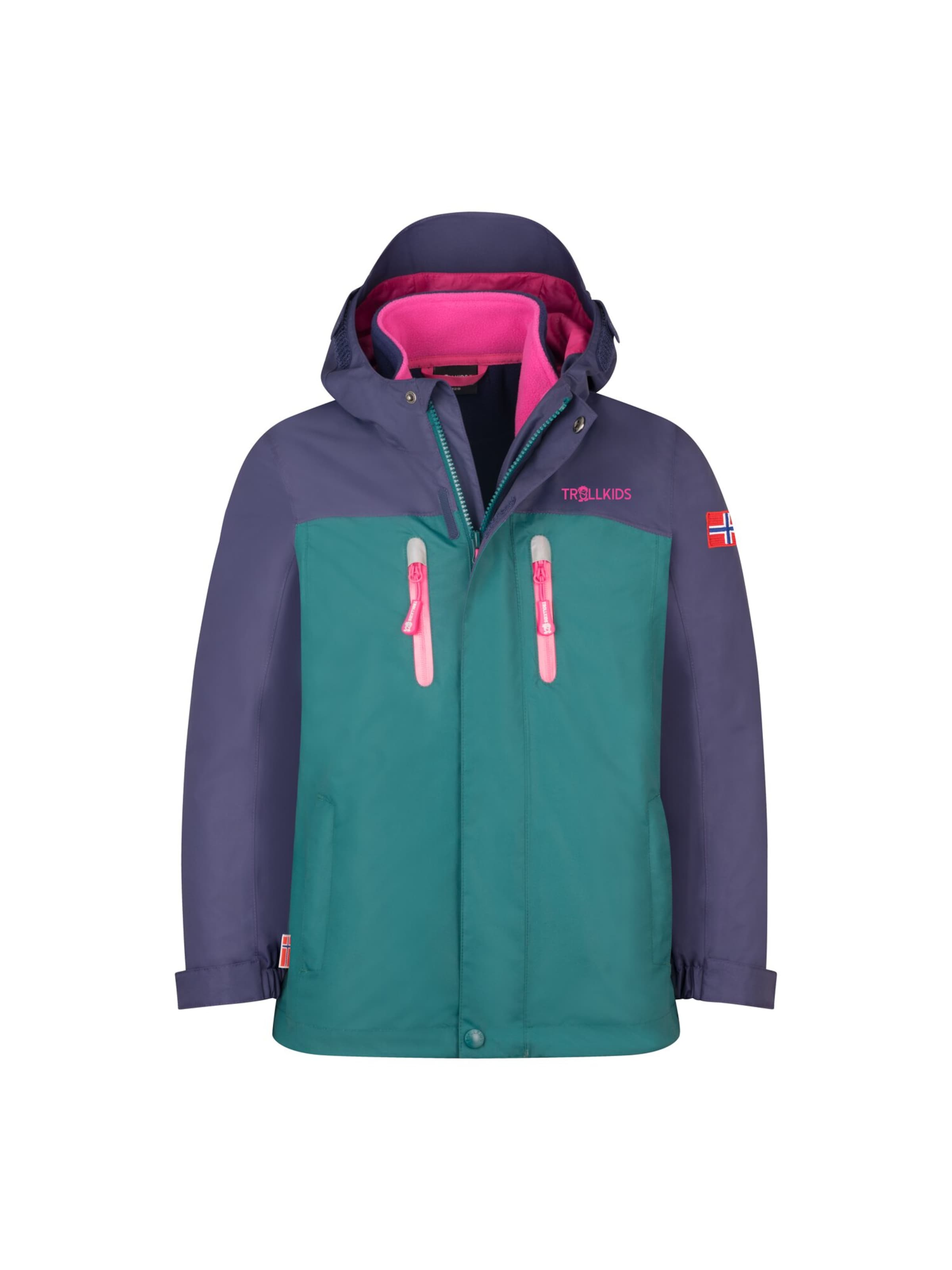 TROLLKIDS Outdoor jacket in Purple: front