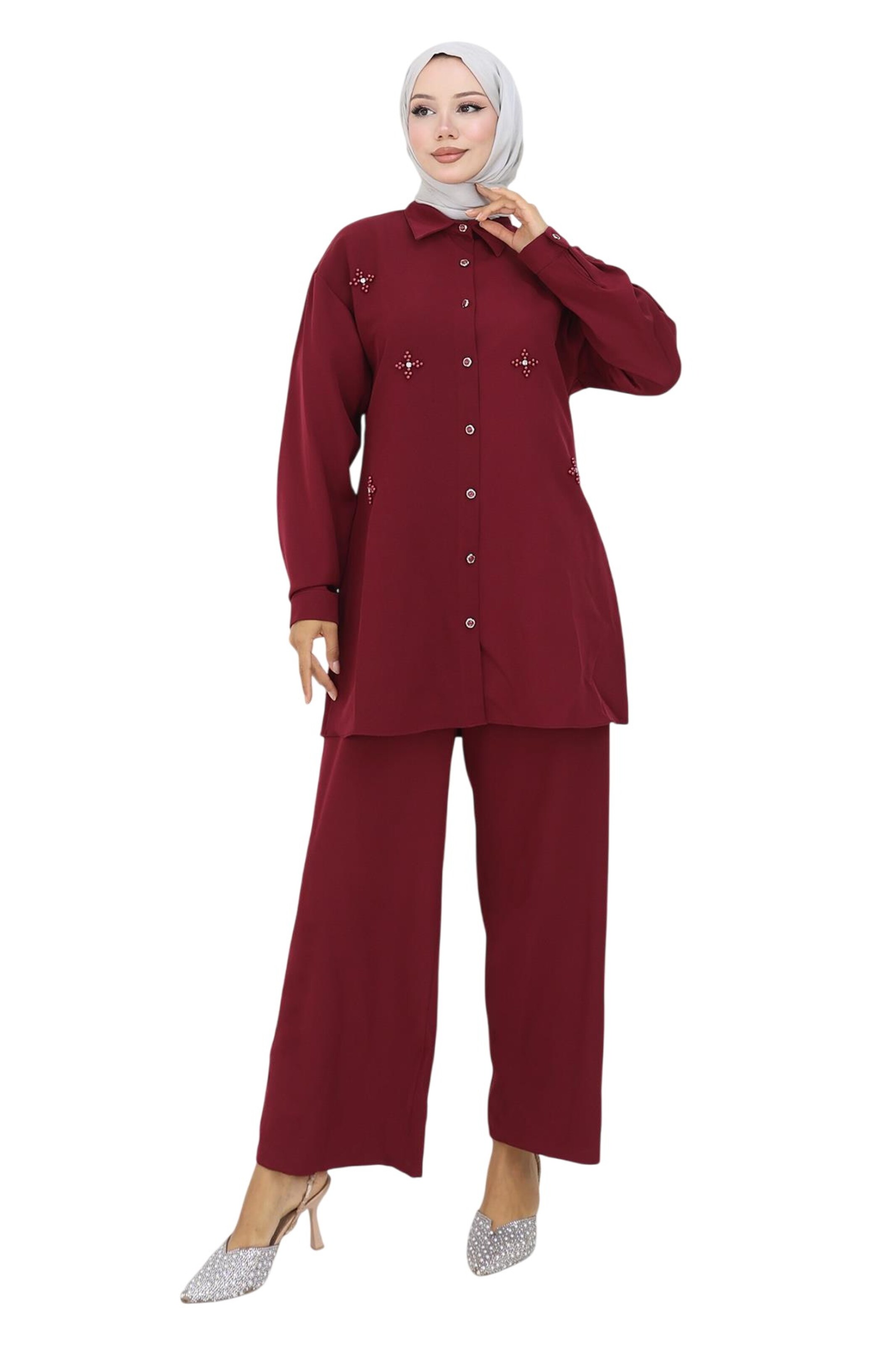 MODAMIHRAM Broekpak in Rood