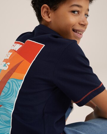 T-Shirt WE Fashion en bleu