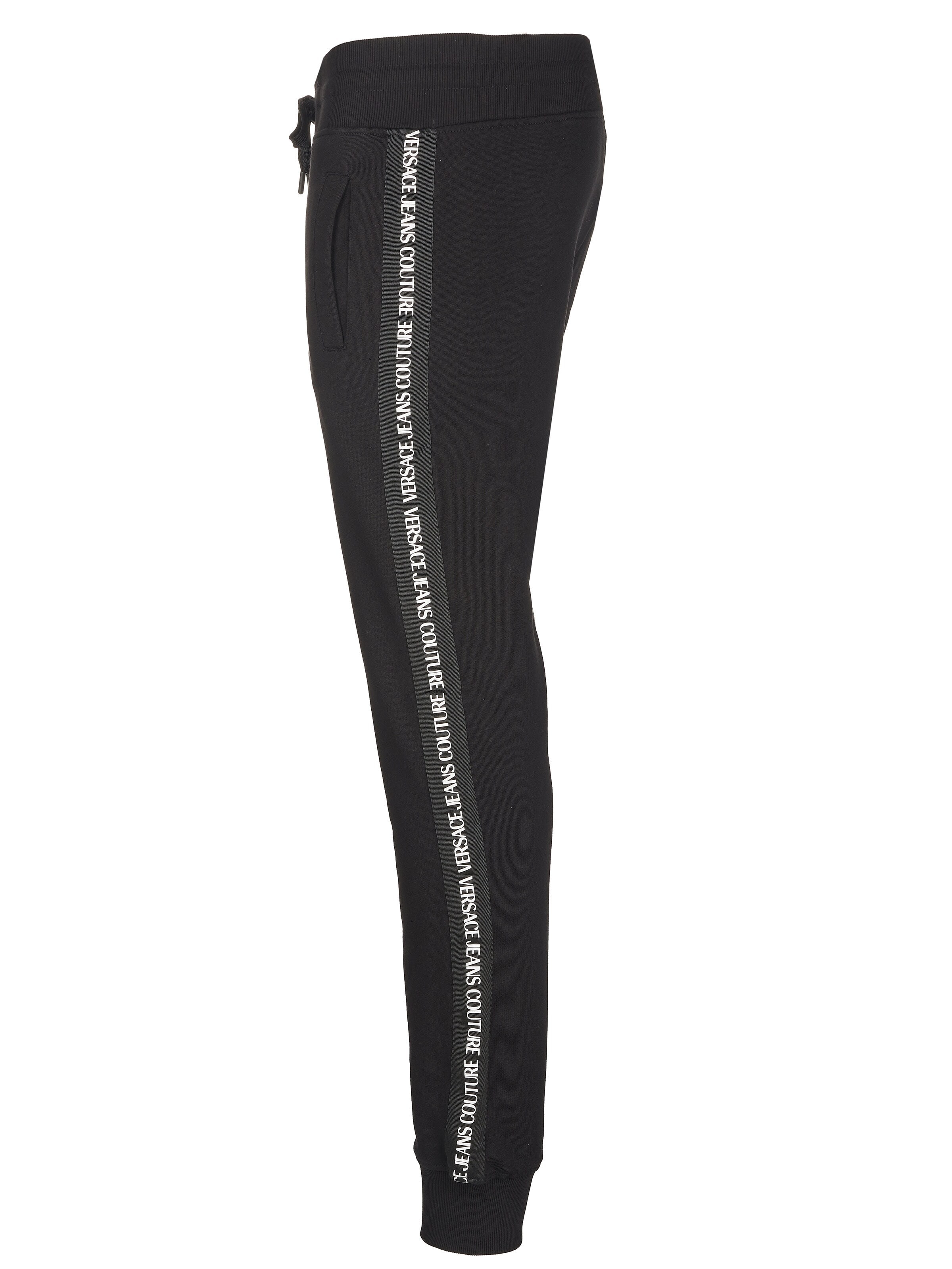 VERSACE Regular Sportbyxa 'Versace Jeans Couture Hose' i svart