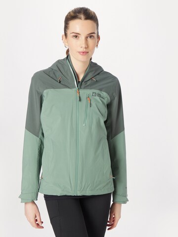 JACK WOLFSKIN Outdoorjas in Groen: voorkant