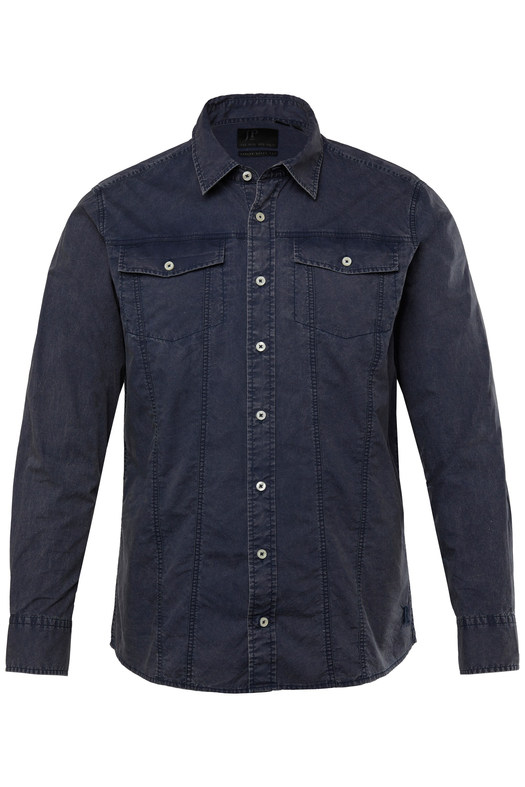 JP1880 Regular fit Button Up Shirt in Blue: front