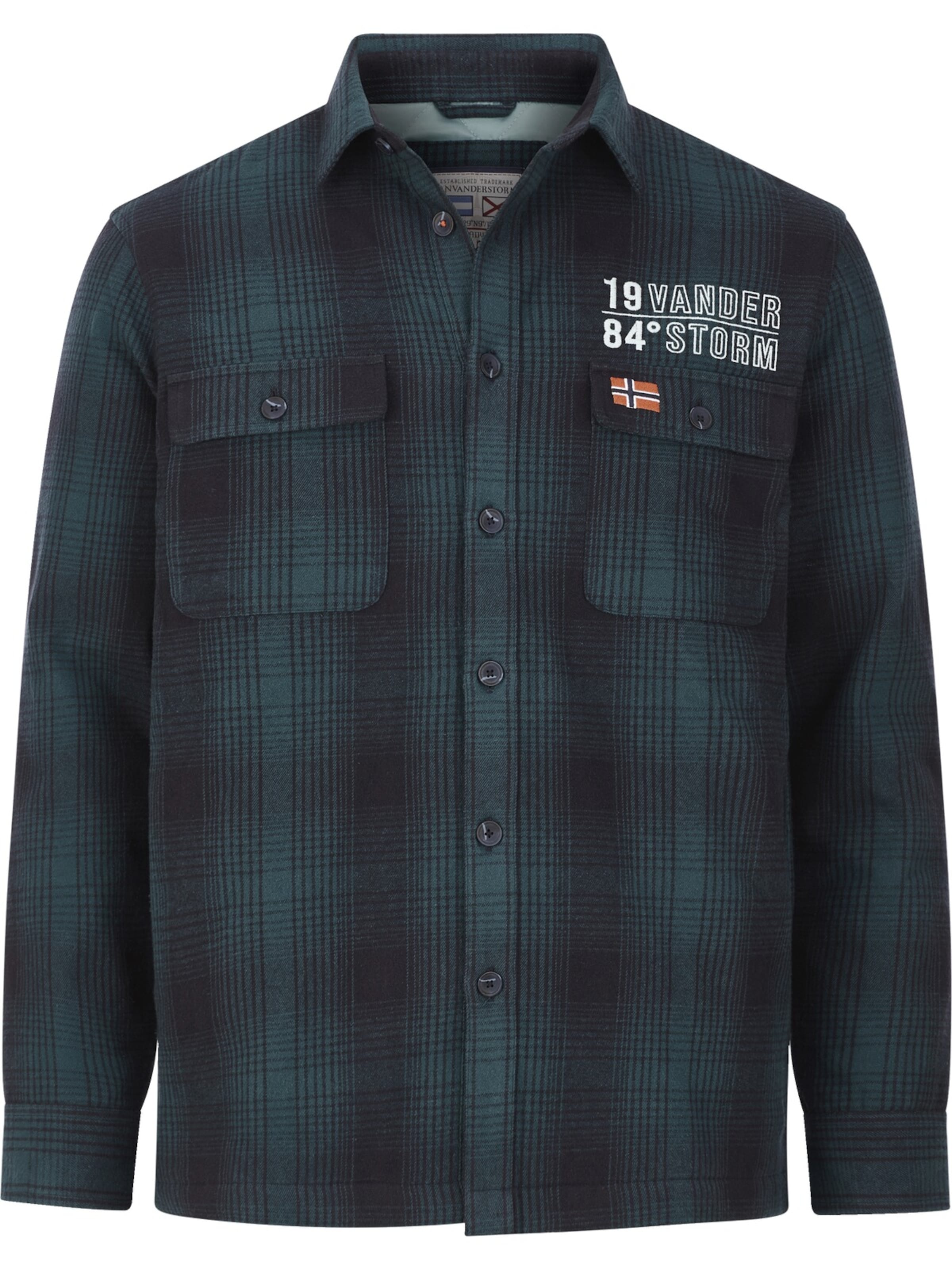 Jan Vanderstorm Jacke  ' Olafstad ' in Blau: Vorderseite