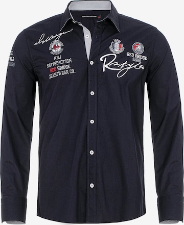 Redbridge Button Up Shirt in Blue: front