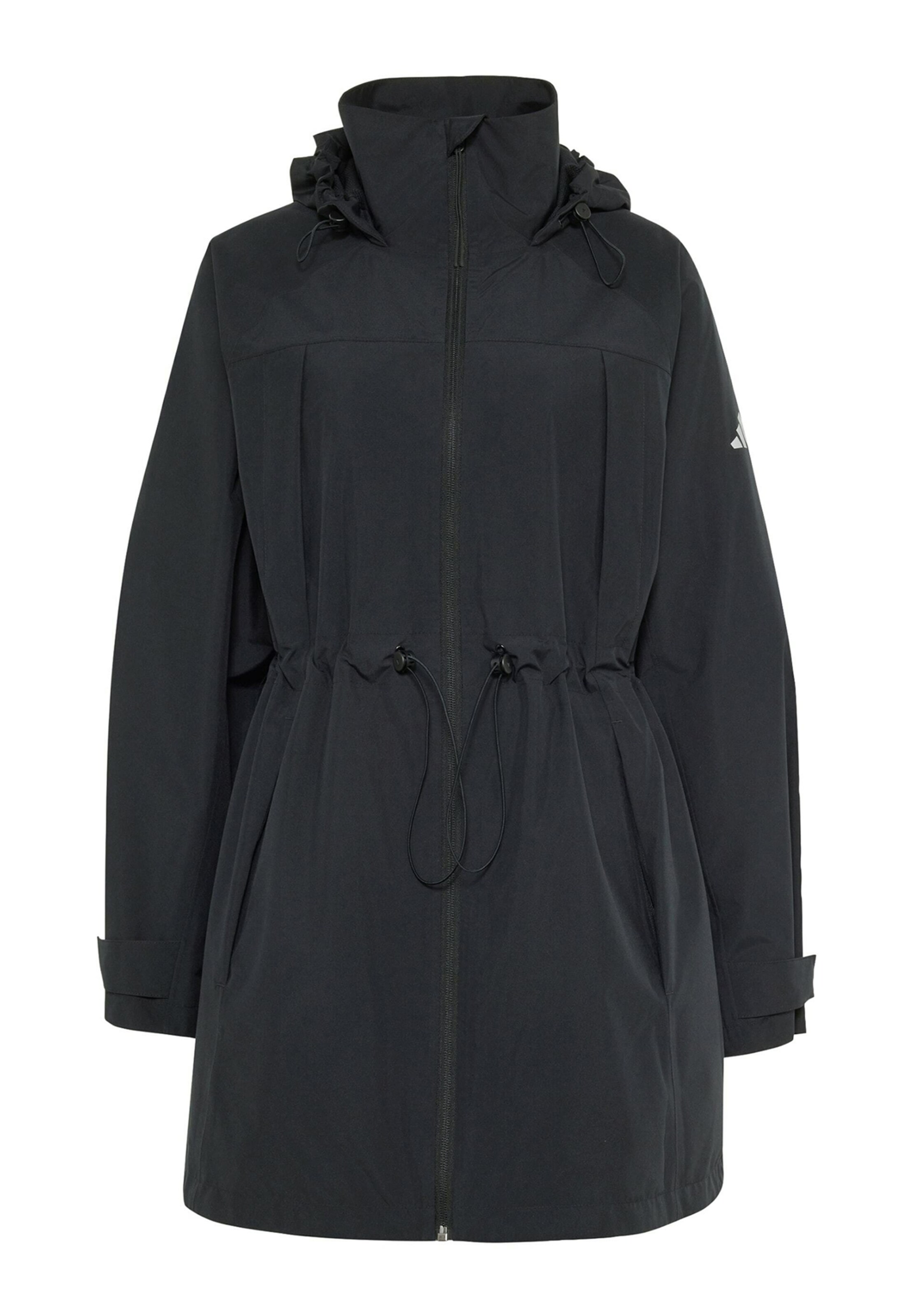 ADIDAS SPORTSWEAR Outdoormantel 'City Rain' in Zwart: voorkant