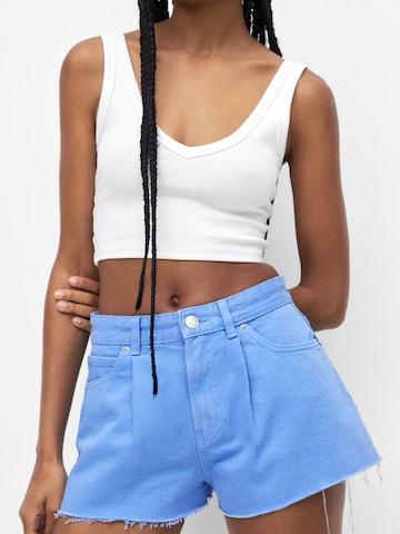 Pull&Bear Loosefit Shorts in Blau