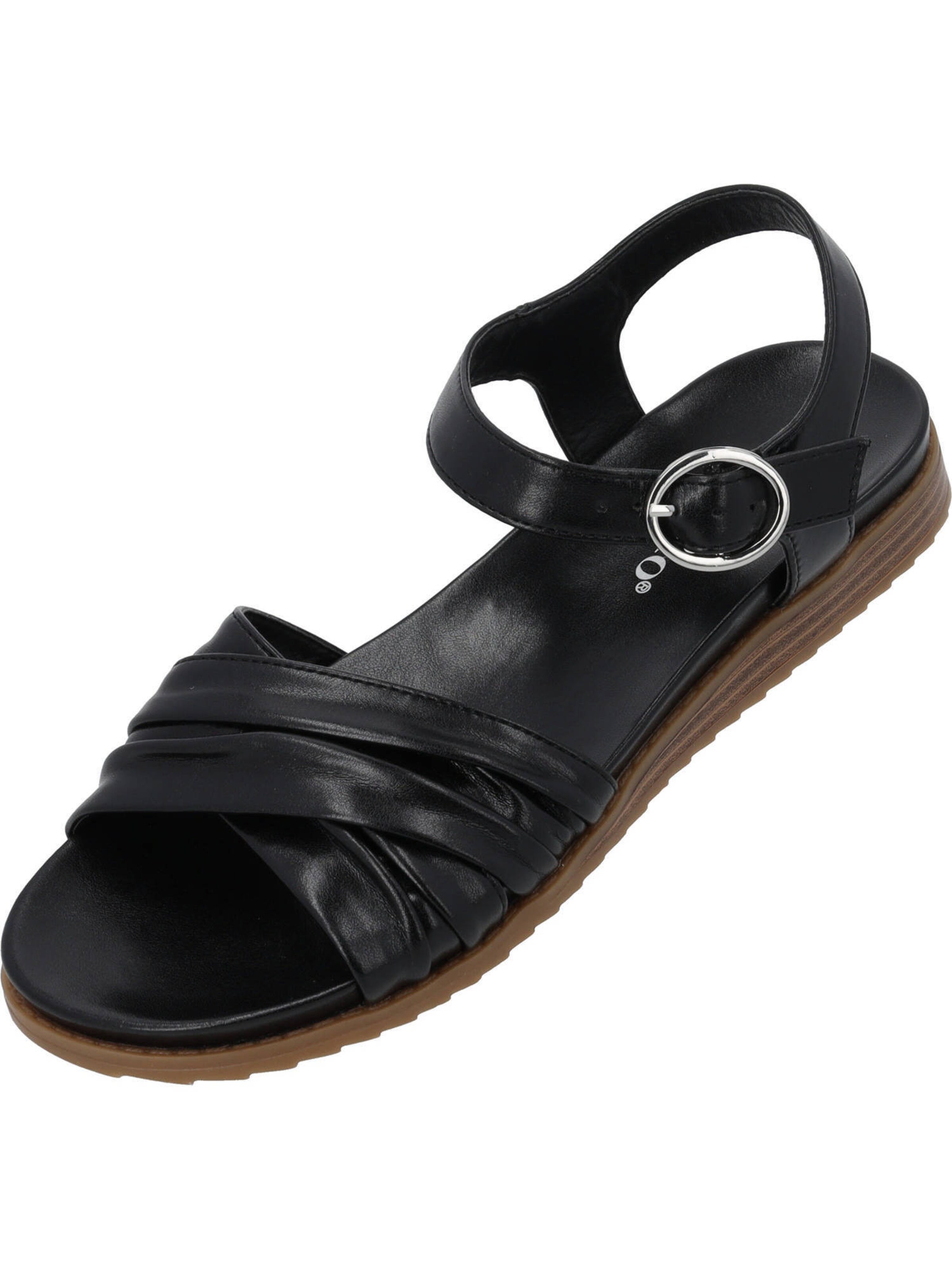 Sandales à lanières 'Ovuh' Palado en noir : devant