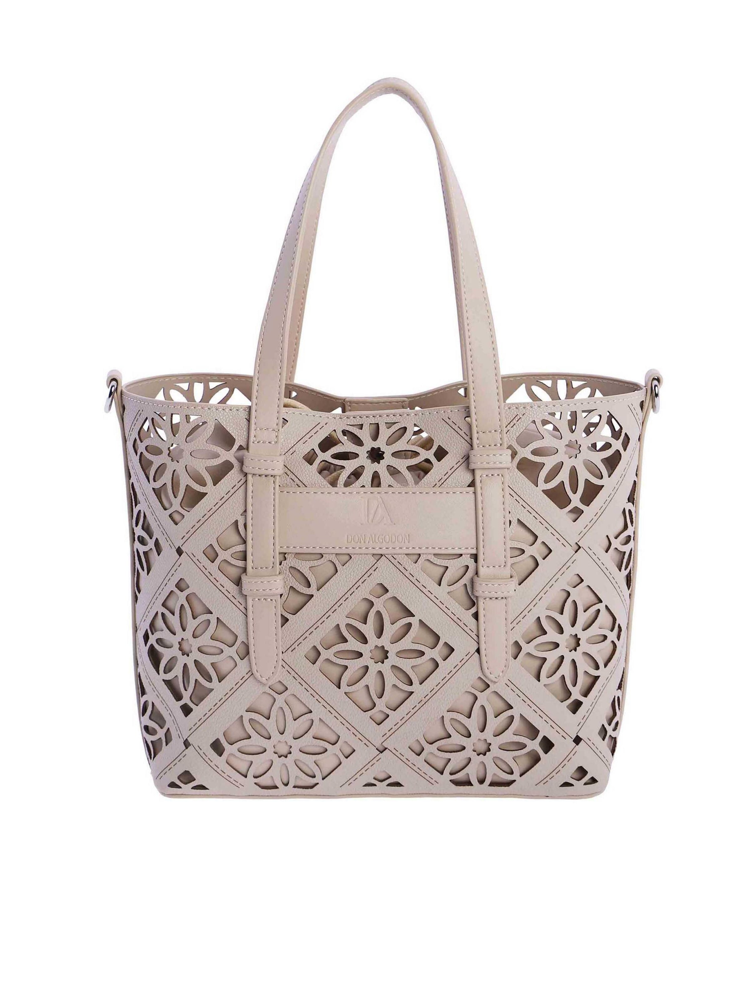 Don Algodon - Bolso de mano 'Irisa' en blanco