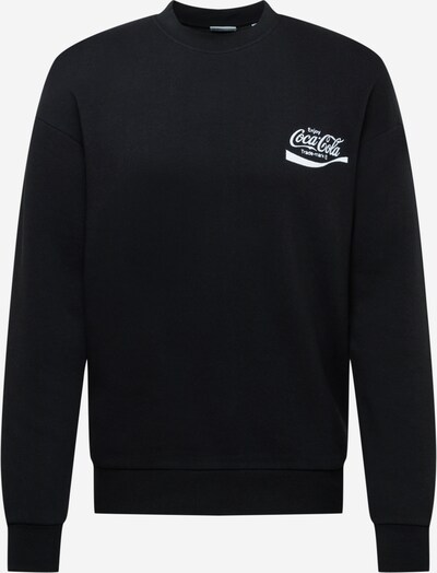 JACK & JONES Sweat-shirt 'COCA COLA' en noir / blanc, Vue avec produit