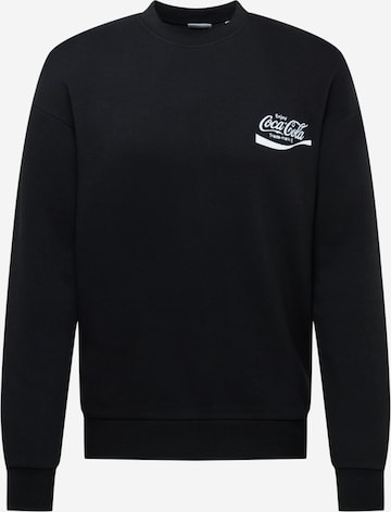 JACK & JONES Sweatshirt 'COCA COLA' in Black: front