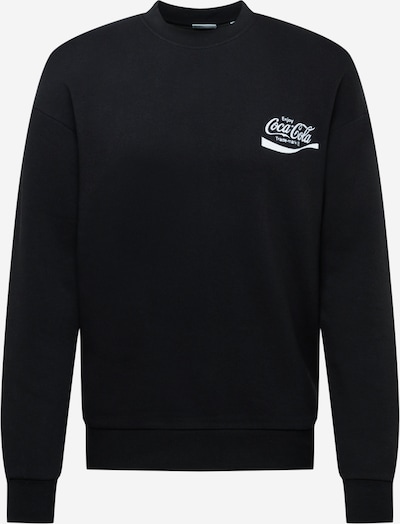 JACK & JONES Sweatshirt 'COCA COLA' in Black / White, Item view