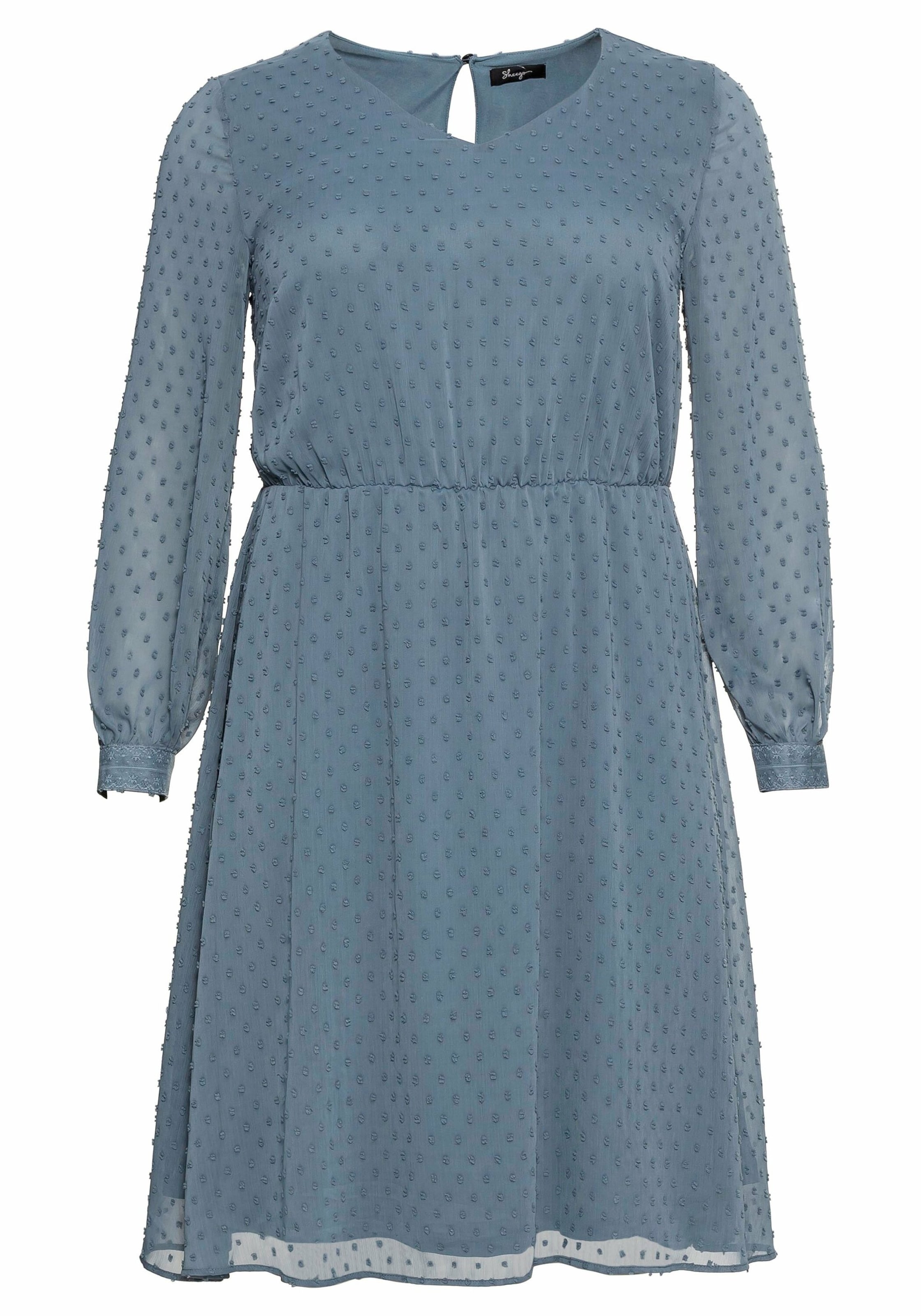 SHEEGO Рокля за коктейл в синьо: отпред