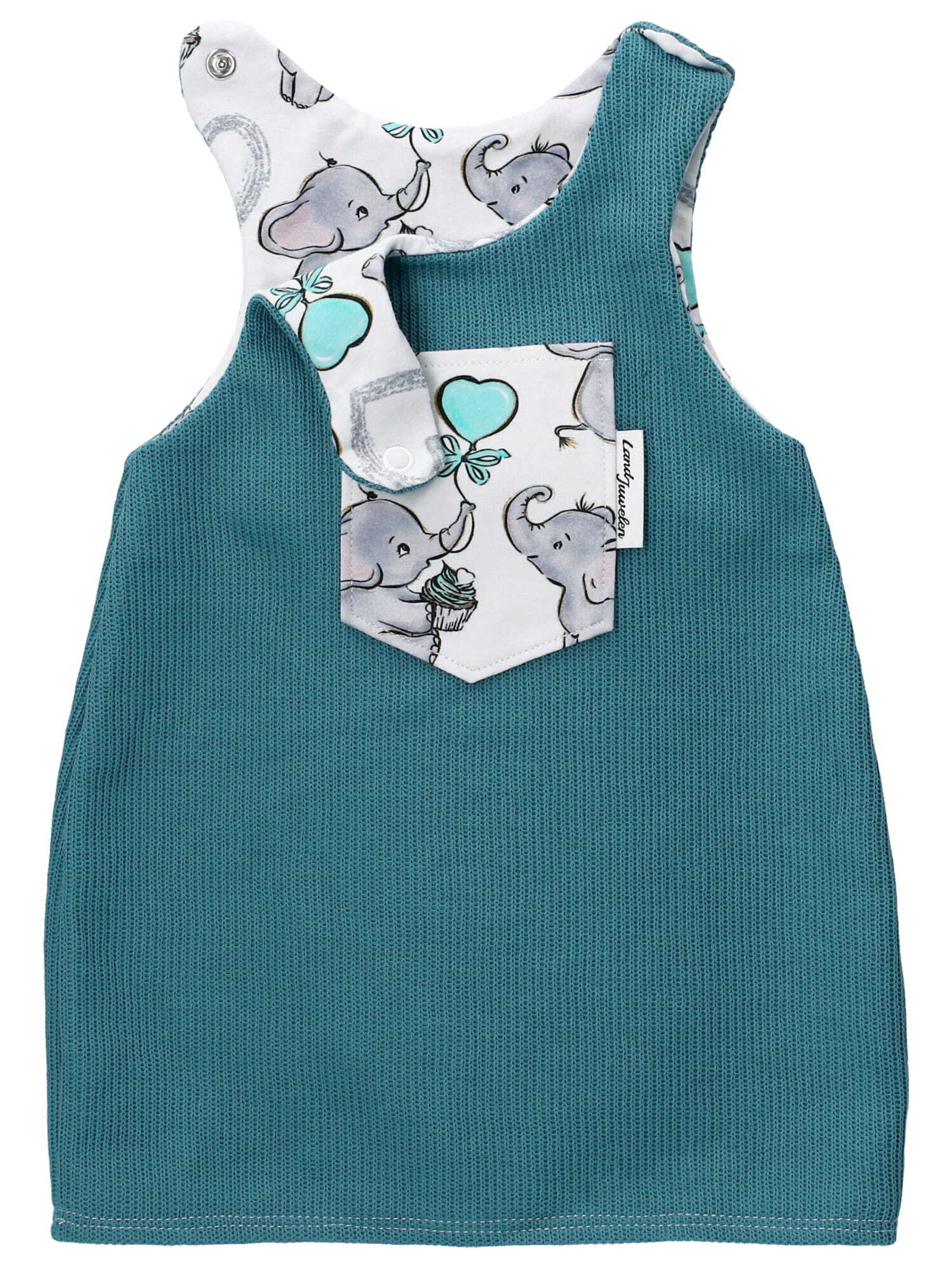 Land-Juwelen Kleid in Blau