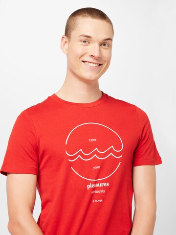 s.Oliver T-Shirt in Rot