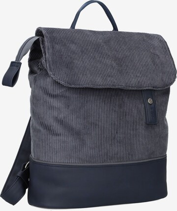 ZWEI Backpack 'JANA JR13' in Blue: front