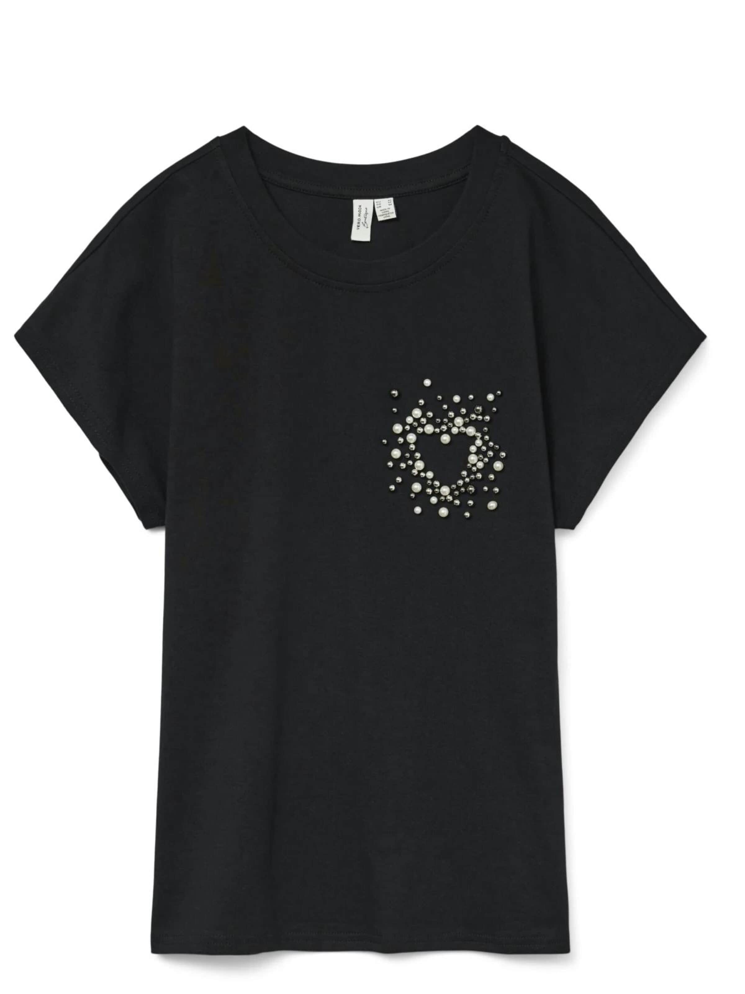 VERO MODA Shirt in L in de kleur Zwart, Productweergave