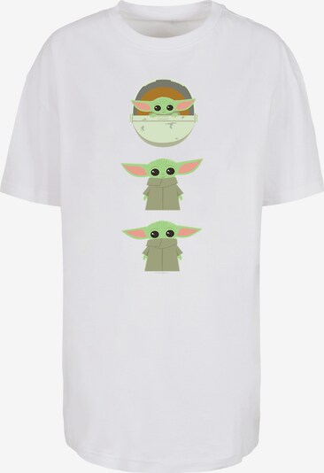 F4NT4STIC T-Shirt 'The Mandalorian The Child Poses' in mischfarben / weiß, Produktansicht