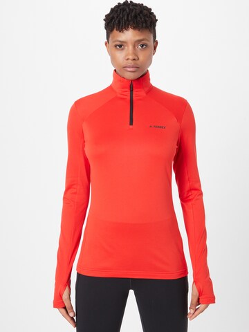 ADIDAS TERREX Performance Shirt 'Everyhike' in Red: front