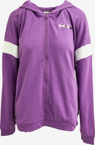 Veste de survêtement 'Fz Spotlight' Diadora en violet : devant