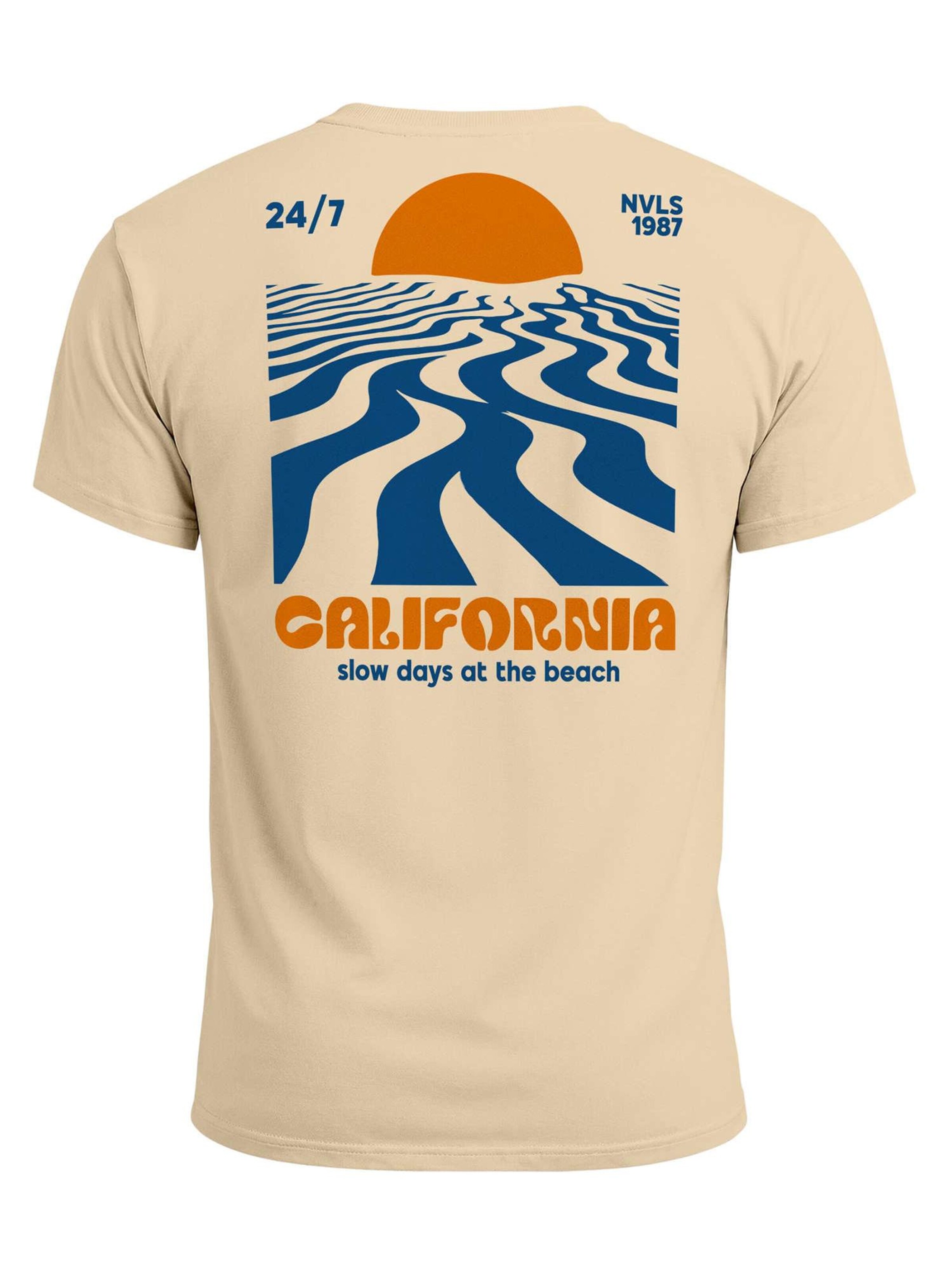 Neverless Shirt 'California Sunset'‌‌‌ in Beige