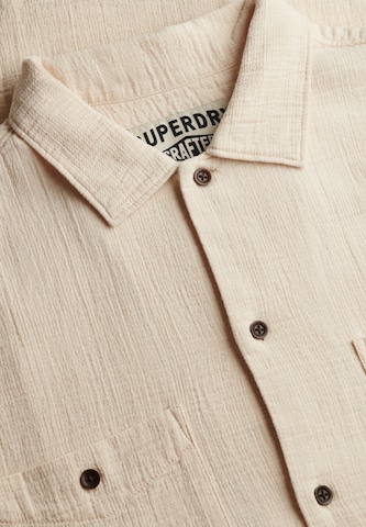 Superdry & Co Comfort fit Overhemd in Beige