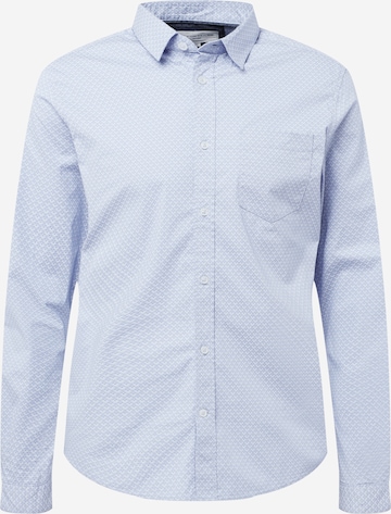 TOM TAILOR Button Up Shirt in Blue: front