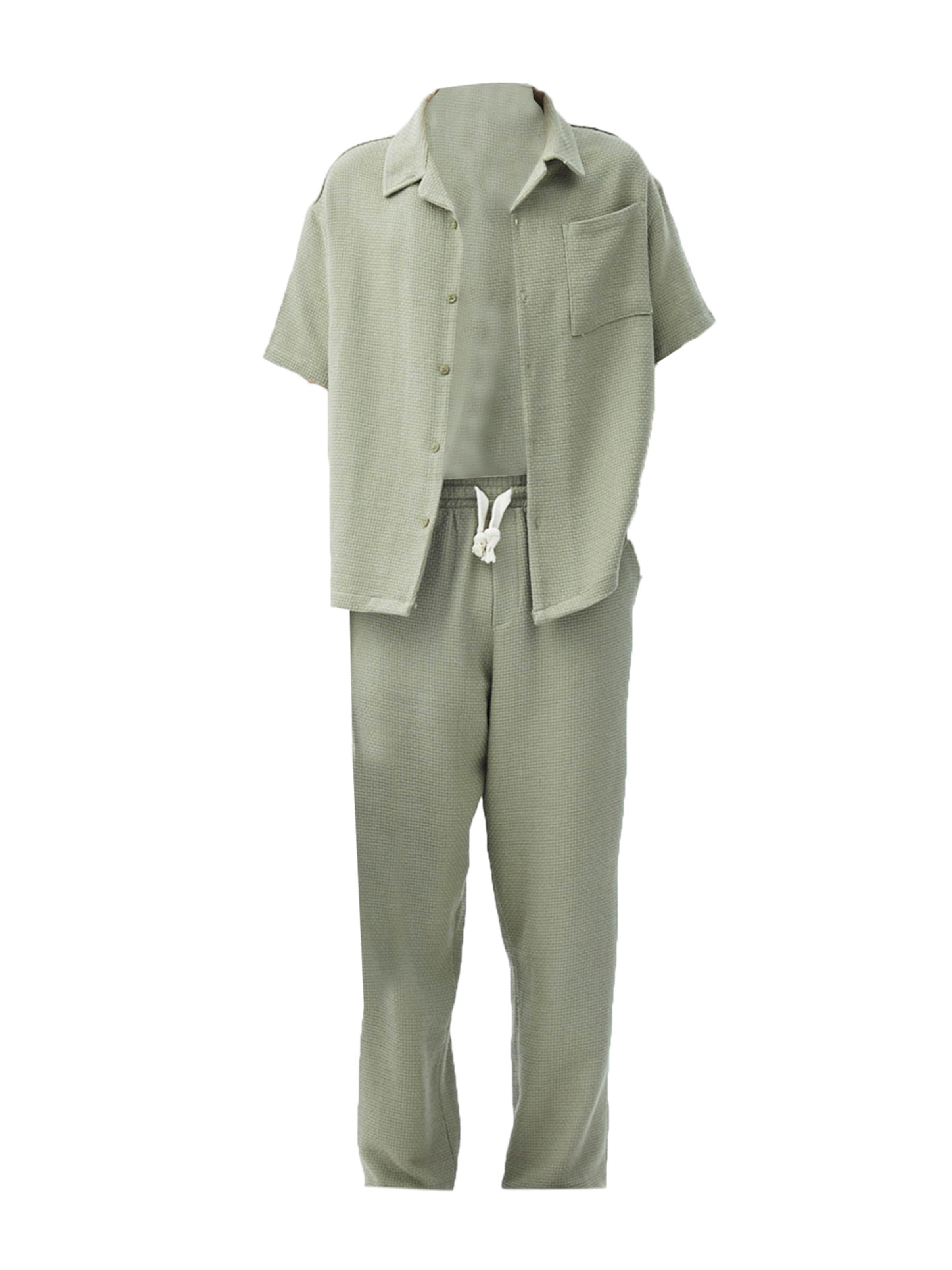 VAMOS CLO Свободный крой Штаны 'Tarn' в Зеленый: спереди