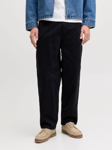 Barrel Pantaloni chino di JACK & JONES in nero: frontale