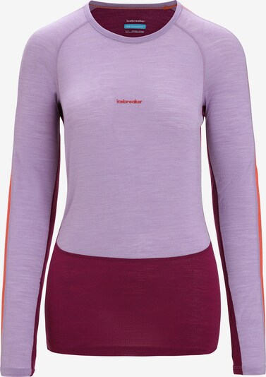 ICEBREAKER T-shirt fonctionnel '125 ZoneKnit' en baie / violet clair / orange / rouge, Vue avec produit
