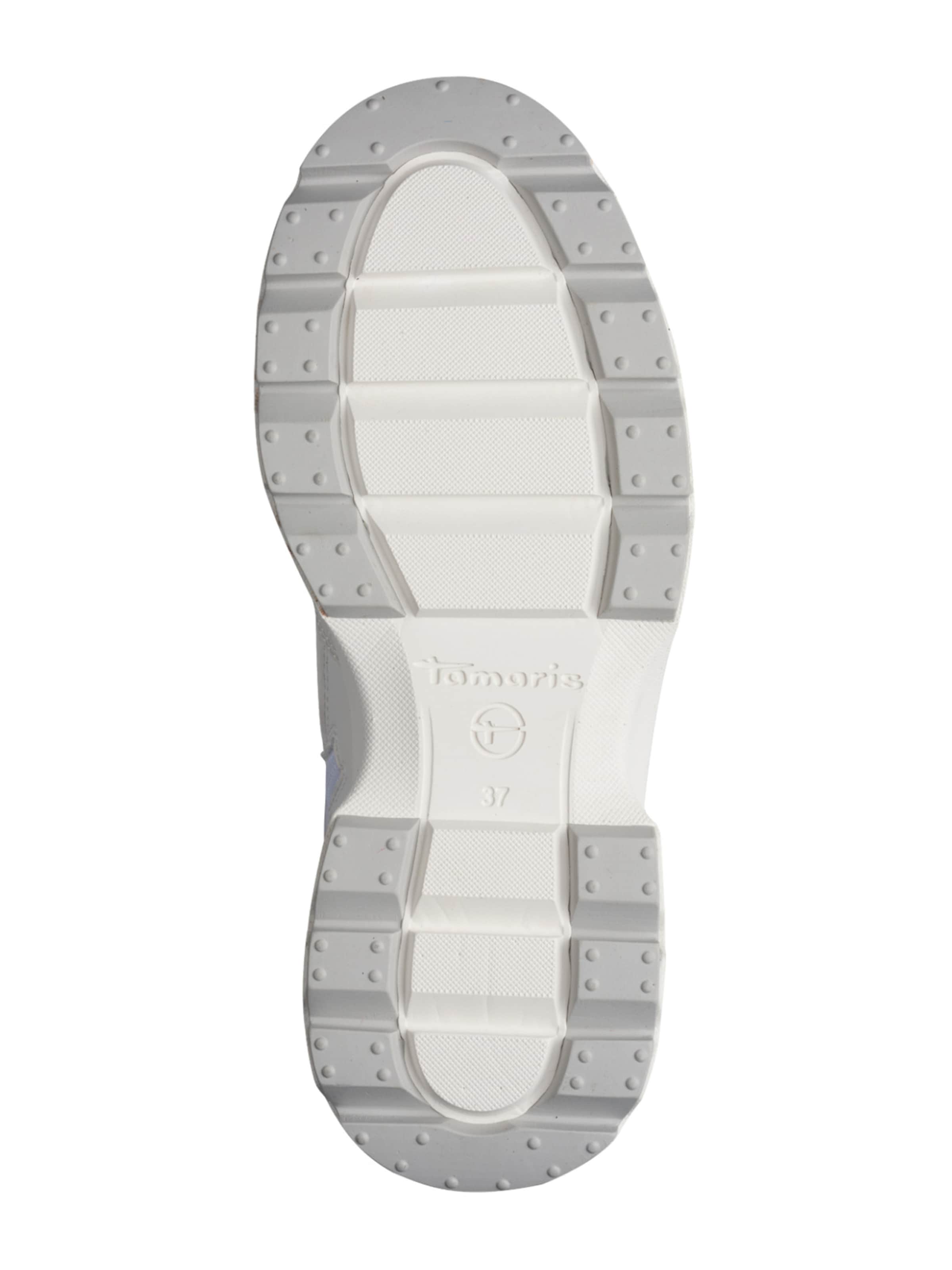 Tamaris Snørestøvletter i hvid