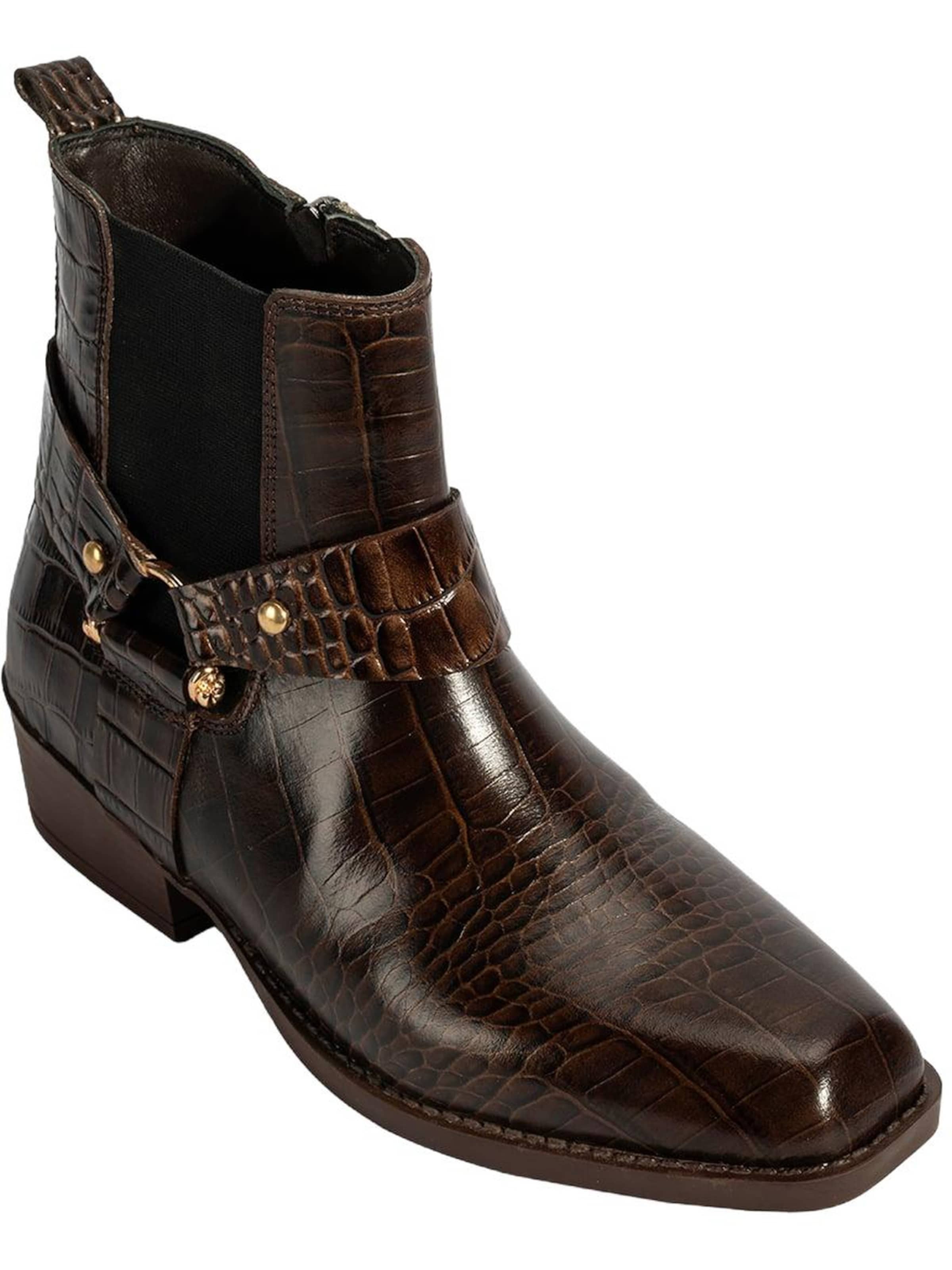 Desa Boots 'Stiefeletten' in Bruin: voorkant