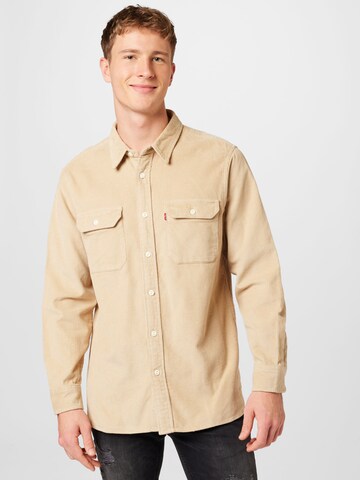 LEVI'S ®Regular Fit Košulja 'Classic Worker Corduroy Shirt' - bež boja: prednji dio