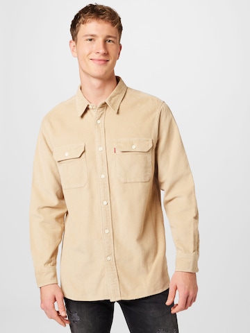 Coupe regular Chemise 'Classic Worker Corduroy Shirt' LEVI'S ® en beige : devant