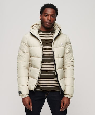 Veste d’hiver Superdry en beige : devant