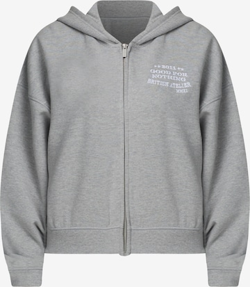 Veste de survêtement Good For Nothing en gris : devant