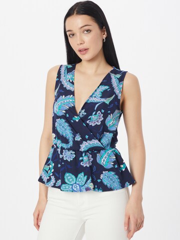 VILA Top in Blue: front