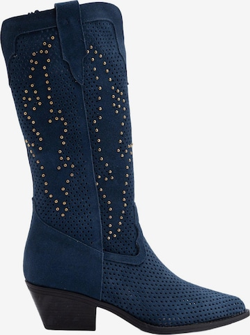Limoya Stiefel 'Neira' in Blau: Vorderseite