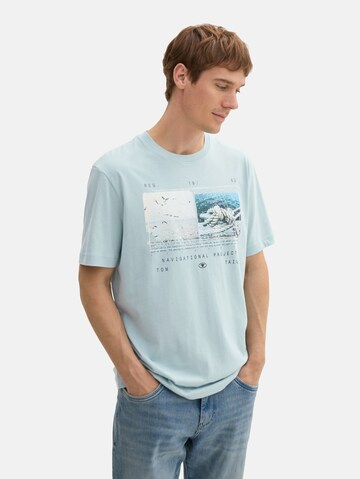 TOM TAILOR Shirt in Blauw: voorkant