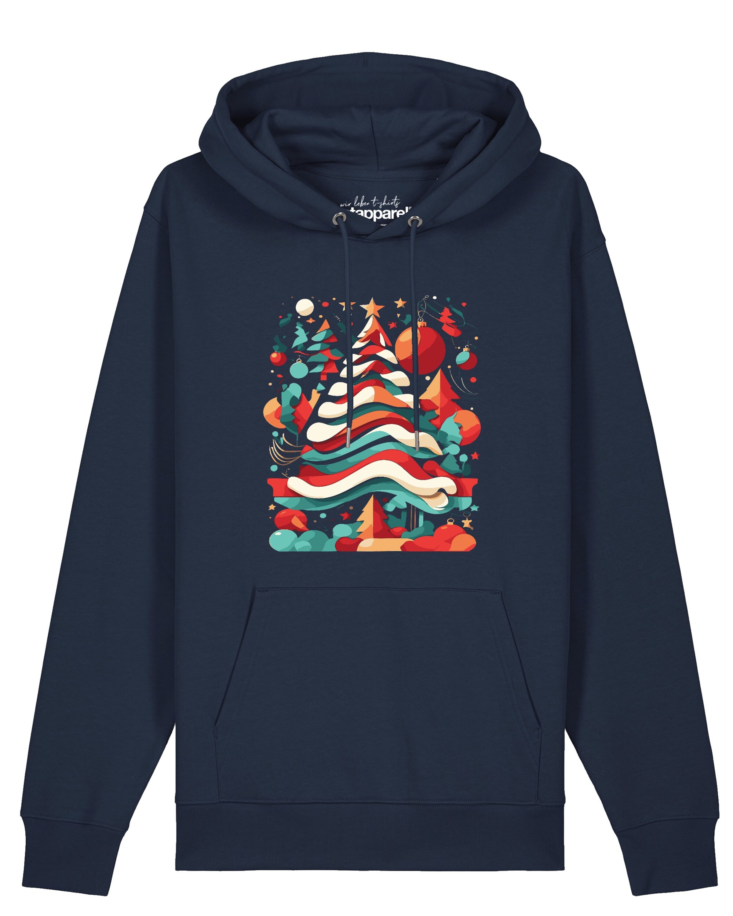 Sweat-shirt 'Christmas Tree' Watapparel en bleu : devant