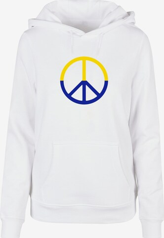 Felpa 'Peace - 2 Color' di Merchcode in bianco: frontale