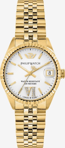 Philip Watch Analoguhr in Gold: Vorderseite