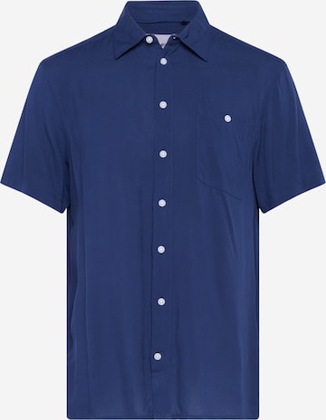 Chemise BLEND en bleu : devant