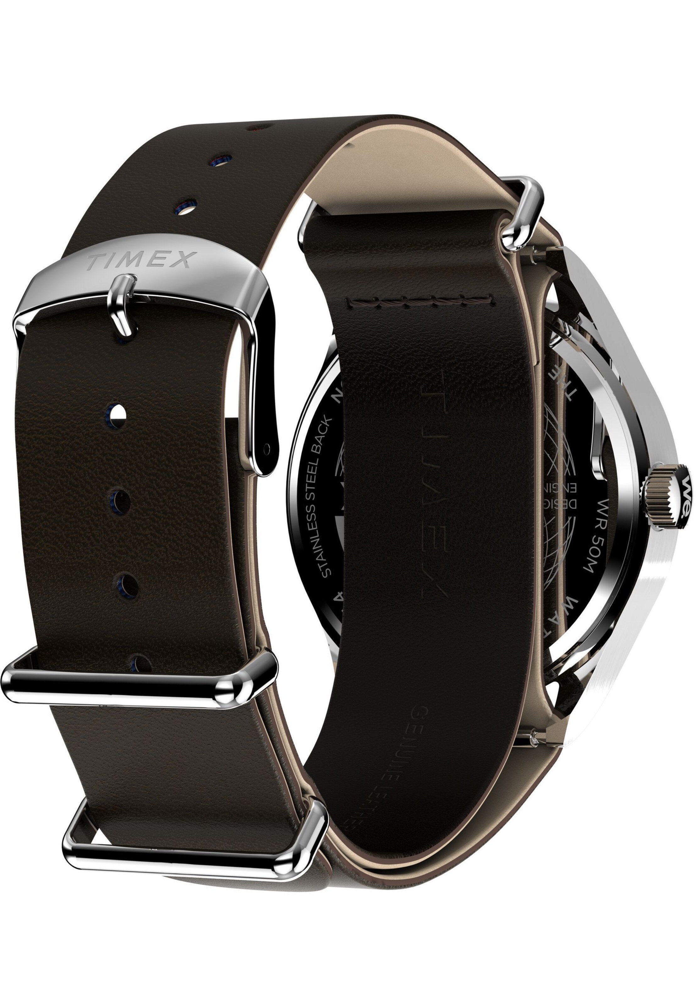 TIMEX Analoog horloge ' Timex Weekender New England 3 Hand ' in Bruin