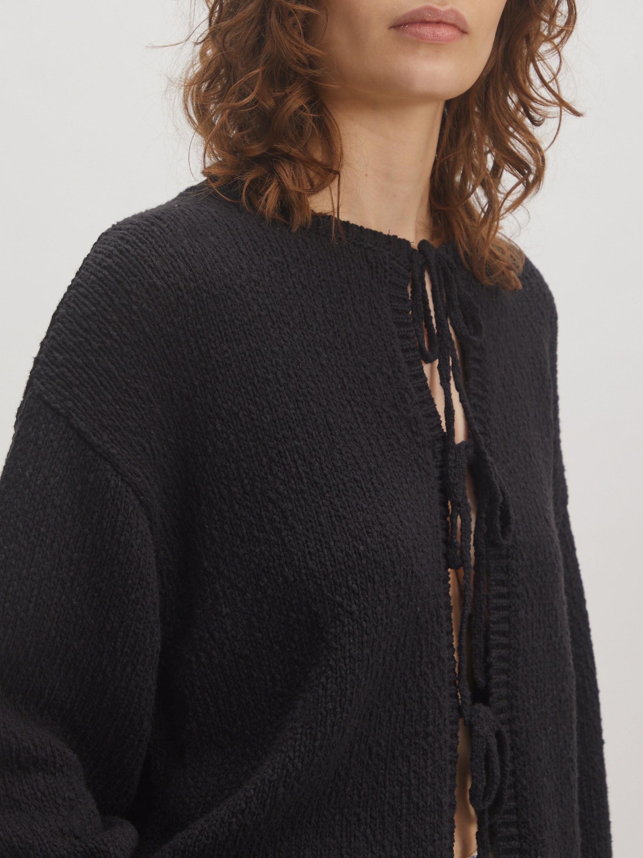 EDITED Producten Gebreid vest 'Salma' Zwart
