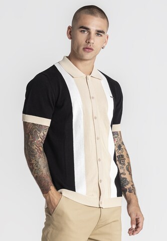 Coupe regular Chemise Gianni Kavanagh en noir : devant