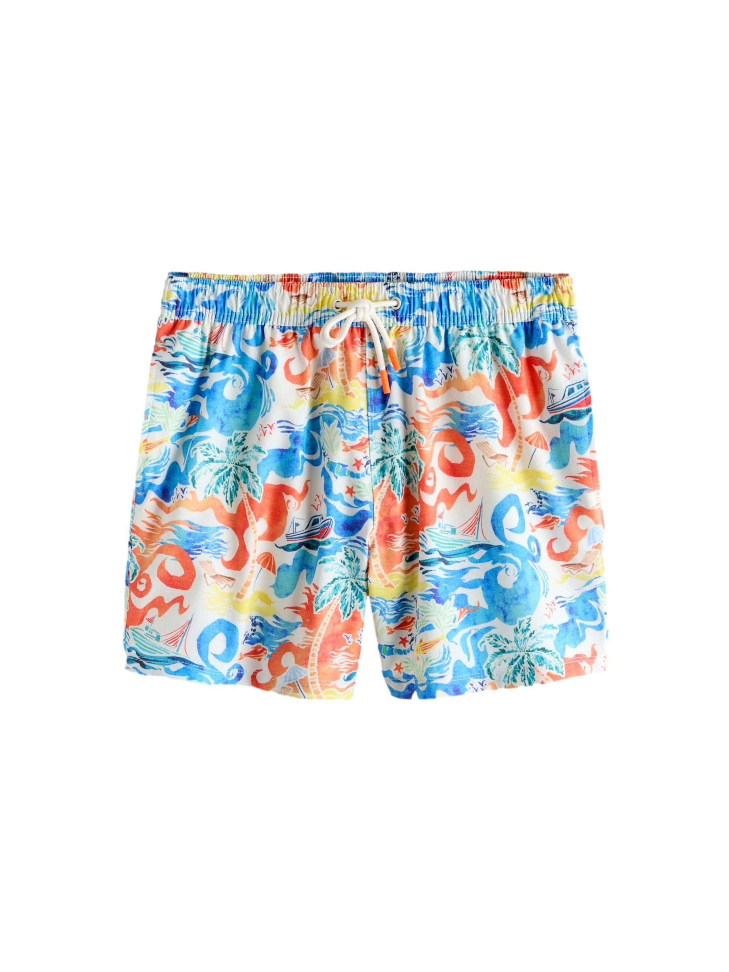 Next Board Shorts in White: front