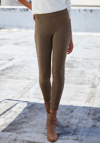 Skinny Leggings LASCANA en marron